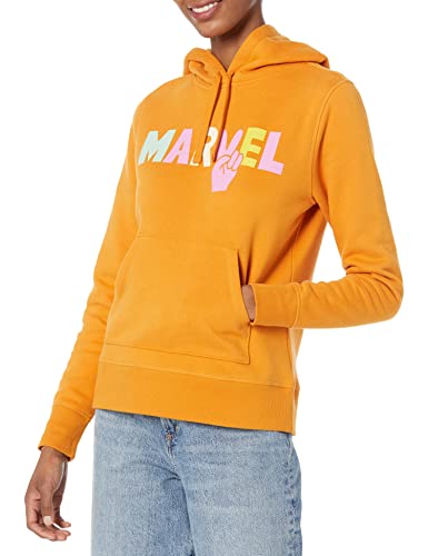 Amazon Essentials Disney | Marvel | Star Wars | Princess Sweat-Shirts à Capuche en Polaire (Grandes Tailles Disponibles) Femme, Marvel Peace, XXL