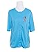 Breast Cancer Shirt Mastectomy Clothing With Drain Pockets Soft As Feathers,Blue,Medium