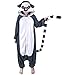 WOTOGOLD Animal Cosplay Costume Unisex Adult Lemur Pajamas Gray,XX-Large,Lemur
