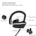 Sports Bluetooth Headphones, CDP Bluetooth Earphones Noise Cancelling, IPX7 Waterproof Headsets,8 Hrs Play, HD Stereo HiFi Sound Enhanced Bass,Running earphone with Mic for Sports,Driving,Gym. (Black)