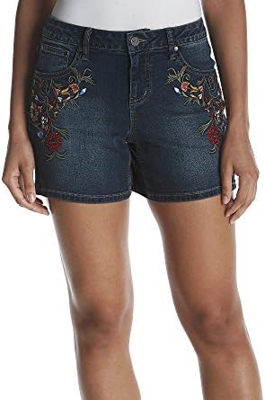 Earl Jean Floral Embrodered Short 14