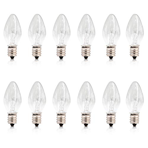 Betus [Original Replacement] Long Lasting 7 Watt Dimmable E12 Socket Incandescent Candelabra Salt Lamp Bulb - Value Pack of 12 - Thumbnail 7