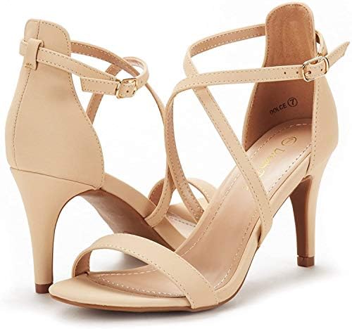 DREAM PAIRS Women's Dolce Fashion Stilettos Open Toe Pump Heel Sandals 3 DREAM PAIRS Women's Dolce Fashion Stilettos Open Toe Pump Heel Sandals