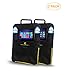 Ease Merchandise Car Seat Organizer - Kick Mats Seat Protectors 2 Pack - 11' Tablet Holder with Large Pocket with Zipper - 2 Cup Holders &Large Drawstring Bag