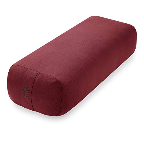 Node Fitness Yoga Meditation Cushion, 25" x 12" Rectangular Bolster