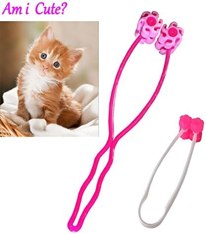 Cat Massager Roller Face Massage, WillMall 2 Pcs Slicon Grooming Tool for Kitty Pet Dog Kitten Comfortable Relaxer Massager Relief