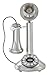 Crosley CR64-BC Candlestick Phone with Push Button Technology, Brushed Chrome