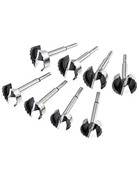 Steelex D1029 - Juego de 8 brocas forstner