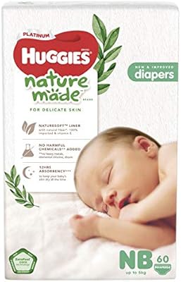 Huggies Platinum Naturemade Tape Diapers Newborn 60s: Amazon.sg: Health & Personal Care Huggies Platinum Naturemade Tape Diapers Newborn 60s: Amazon.sg: Health & Personal Care