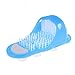Foot Scrubber Shower Sandal – Plastic Bath Shoe Including Pumice Stone – Bathroom Floor Slipper for Foot Cleaning (Snowy)