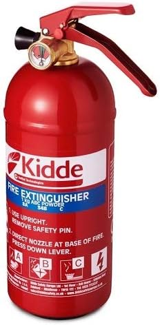 Kidde Ks1kg Multi Purpose Fire Extinguisher Red 1 Kg 285 X 95 X
