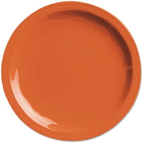 Syracuse China Cantina Dinnerware, Plate, Ceramic, Red, 7 1/4" Diameter - Includes 12 plates.