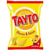 Tayto Irish Cheese &amp; Onion Crisps - 12 Bags (2 x 6 x 25g bags)