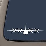 NI955 C130 Plane Decal Sticker | 7.5-Inches By 2.5-Inches | Premium Quality White Vinyl