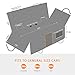 Mpow Dog Car Seat Covers with Mesh Visual Window, More Durable Scratchproof Dog Seat Cover for Back Seat with 2 Dog Seat Belts & Storage Pockets, Non-Slip Washable Dog Car Hammock for Different Cars