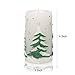 Christmas Tree Moving Flame LED Candle with Timer, 3 x 6