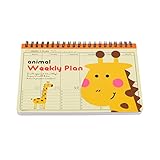 Twone Animal Weekly Planner - Organizers for Kids - 7.5