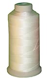 Item4ever UV Resistant Polyester Thread for Outdoor Leather Upholstered (Large, White)