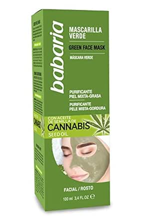 Babaria Cannabis Mascarilla Verde Facial Piel Mixta/grasa ...