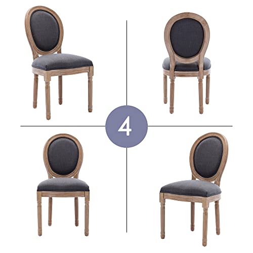 Tzicr French Country Dining Chairs Set of 4, French Dining Chairs with