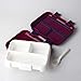 Bento Lunch Box by Fenrici, Leak-Proof Lunch Box, Removable Tray for Easy Cleaning, Perfect Portion Sized, BPA Free, Food Safe, Dark Purple