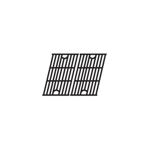 Music City Metals Gloss Cast Iron Cooking Grid Replacement For Gas Grill Model Master Forge SH3118B, Set Of 2