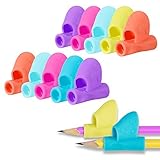 Sumind 12 Pieces Pen Writing Grip Pencil Holder Writing Correction Posture Correction Claw Tool for Pencils