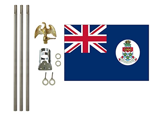 Cayman Islands 3x5 ft Outdoor Flag and Flag Pole