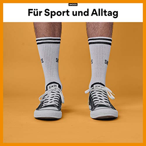 Snocks Sportsokken Heren en Dames (4-Pack) Crew Tennissocken - Image 6
