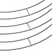 Sumind Christmas Flat Wire Rings Wire Wreath Frame Wire Wreath Making Rings for New Year Valentines Decoration (3 Pieces, 10 Inches, 12 Inches, 14 Inches)
