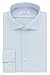 Calvin Klein Men's Non Iron Slim Fit Graphic Check Spread Collar Dress Shirt, Powder Blue, 16