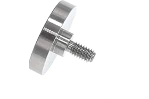 SUXING Flat Contact Points for Dial Digital Indicator Depth Gauge Thickness Gauge 4-48 UNF Thread 15mm Diameter 5mm Length