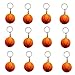 OKOK 12 Pack Orange Basketball Keychains for Kids Party Favors, School Carnival Prizes, Sport Stress Ball