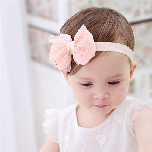 Baby Girls Headbands, AOKE Chiffon Flower Lace Band Hair Accessories for Newborns, Toddlers and Children