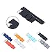 RANDONQuick Release Silicone Watch Bands Soft Rubber Watch Strap for Smart Watch,Pack of 2 (Black/Smoke Gray, 18)
