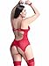 Anyou Womens Lingerie Lace Plus Size Lingeire Bodysuit Chemise Nightwear(S-XXXXL)