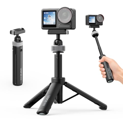 ULANZI MT95 Mini trípode para dji Action 5 Pro/4/3/Osmo 360 (dji Osmo Action 5 Pro/4/3/Osmo 360) | Liberación rápida magnética, cabezal de bola dual de 360°, trípode 3 en 1 para cámaras DJI Action 5 Pro 4 3 y Osmo 360