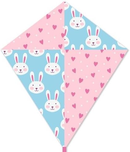 Great kite for children all ages. Cool design. Easy to fly and simple to assemble. Fun outdoor game/ toy/ activity. Perfect gift for kids. (Pattern: Bunny)