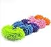 Microfiber House Floor Cleaning Mop Slippers Shoes Cover, One Pair (Sky Blue)