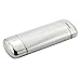Aluminum Metal Eyeglass Case,EZESO Engraved Silver Hard Lined Protection Spectacles (Eyeglasses case+Cloth)