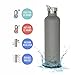 MIRA 34 Oz Stainless Steel Vacuum Insulated Water Bottle | Thermos Keeps Your Drink Cold for 24 hours & Hot for 12 hours, Doesn't Sweat | Large Powder Coated Sports Flask with 2 Lids | Gray
