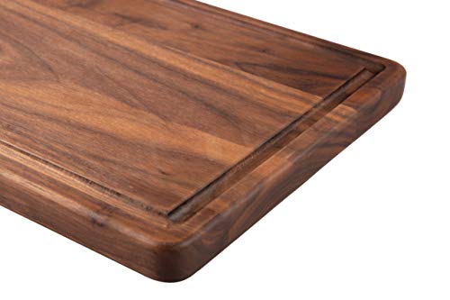 Pandapark Wooden Cutting Board,American Hardwood Chopping and Carving Countertop Block with Juice Drip Groove (13''x9'' Rectangula) - Thumbnail 7