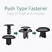 Lantee 50 Pcs Car Front Fender & Bumper Support Push-Type Retainer Clips for Honda Acura 91512-SX0-003 & Mitsubishi MU000319