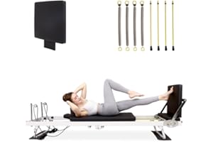 XVD Pilates Reformer, 91In Foldable Pilates Reformer Machine for Home Use, Pilates Equipment with Jump Board & Dual Resistance – Adjustable Home Gym Equipment for Full-Body Workout, 400 lbs Capacity