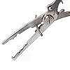 Mango-Spot-Stainless-Steel-Fishing-Pliers-Split-Ring-Cutters-Hook-Remover-Scissors-Tackle-with-Carry-Bag