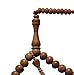 Exotic Schoutenia Wood Tasbih - 8mm Beads with 2 Matching Tassels & 9-Bead Counter Muslim Prayer Beads