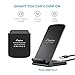 iPhone 8/8 Plus/X Wireless charger, ELEPHAS Fast Wireless charger 2 Coils Qi Quick Wireless Charging Stand for Samsung Galaxy Note 8, S8 Plus, S7 Edge, S6 Edge Plus, Note 5 Black (No AC Adapter)