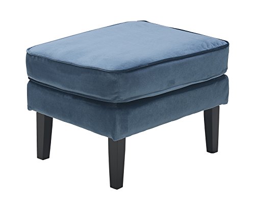Elle Decor UPH10020C Elle Décor Olivia Ottoman, Accent Chair, Cobalt - Thumbnail 5