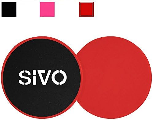 Sivo Sports Core Fitness Sliders Abdominal Trainers 2 Sided Gliding Discs Strength Training Workout Exercise Equipment Homegym Workout