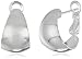 Sterling Silver 18 X 11 Mm Polished Wide Graduated Paddle Back Hoop Earrings